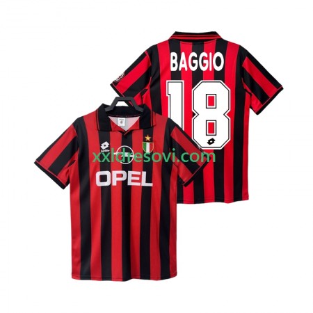AC Milan BAGGIO 18 Retro Domaći Nogometni Dres 1996 1997